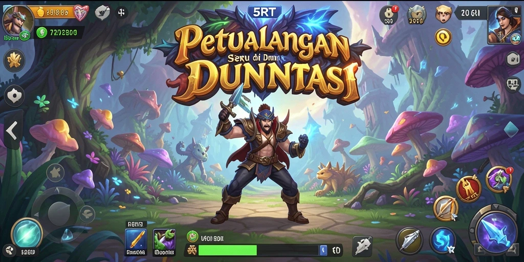 Screenshot gameplay 5RT menampilkan aksi seru dalam petualangan yang mendebarkan.