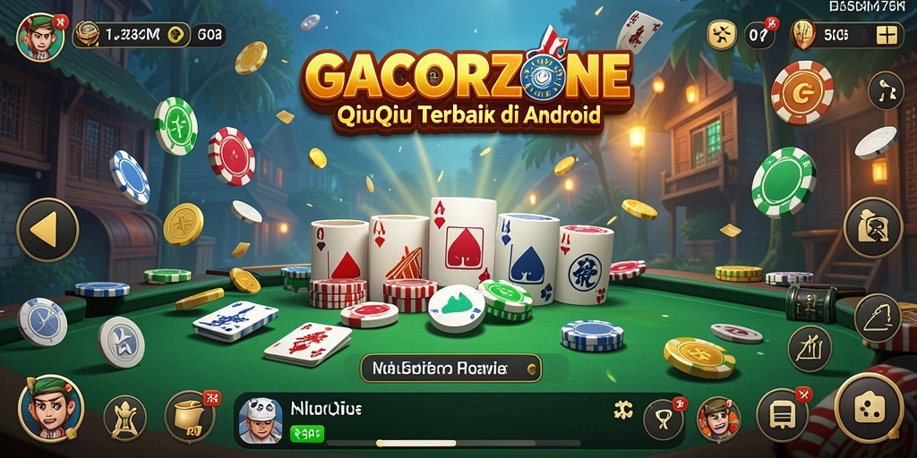 Tampilan gameplay yang menegangkan dalam GACORZONE.