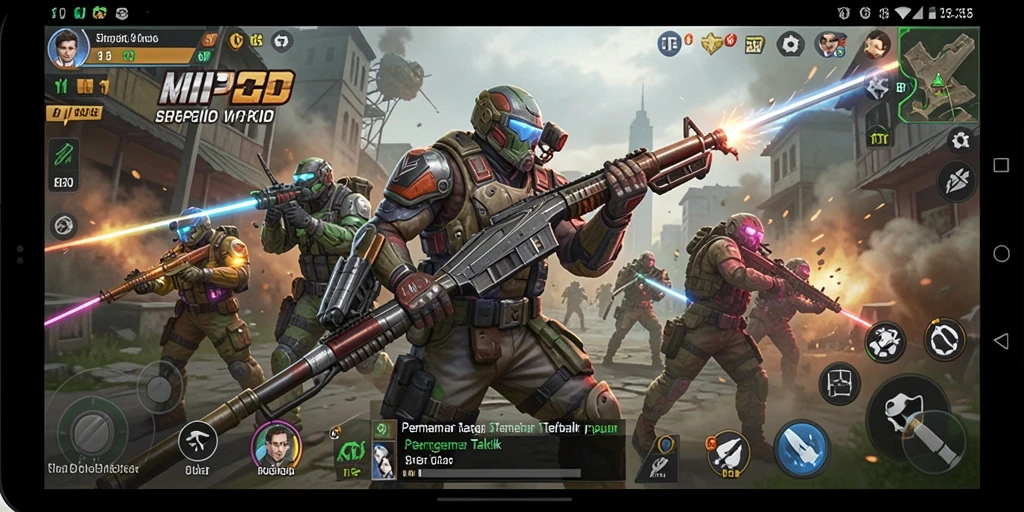 Tampilan gameplay seru dari MPOID yang penuh strategi.