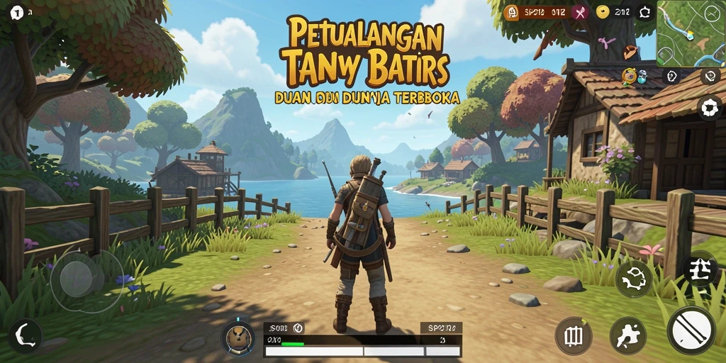 Gameplay SP212 yang menampilkan dunia terbuka yang menawan.